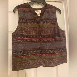 Talbots silk vest size 8P